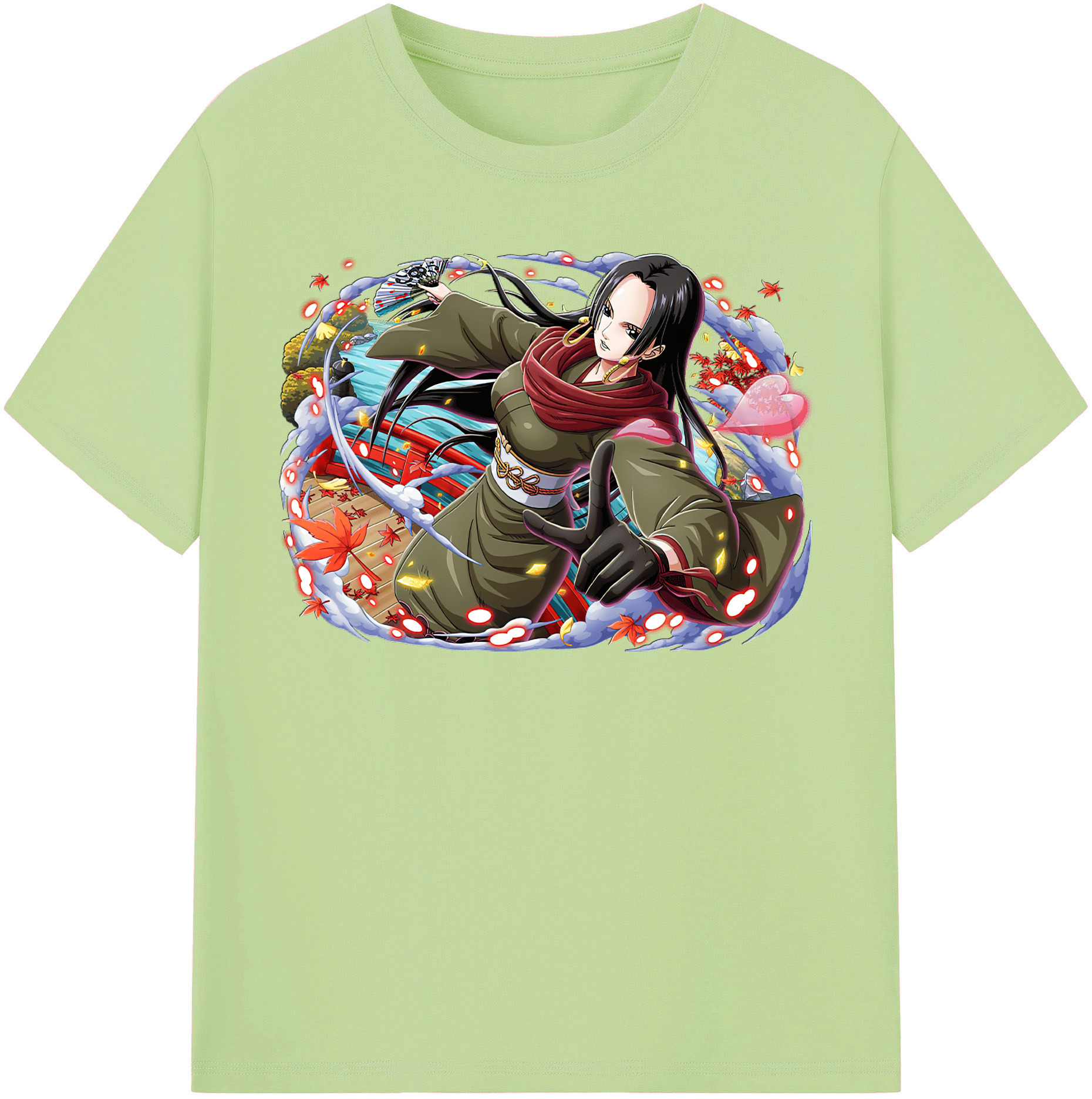 ワンピース ボア・ハンコック ONE PIECE Boa·Hancock 綿100％半袖Tシャツ（フロントプリント）